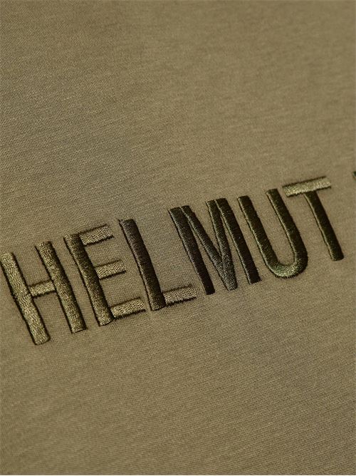 T-shirt logo color oliva Helmut Lang | O04HM599V2S